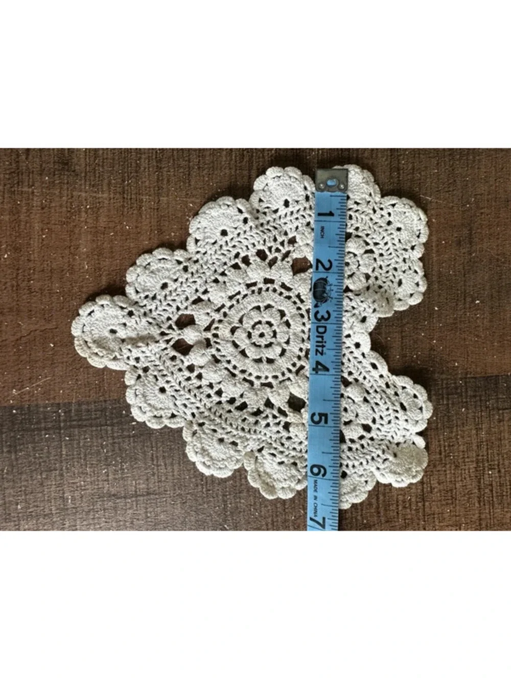 Vintage Crochet Heart Doily 7